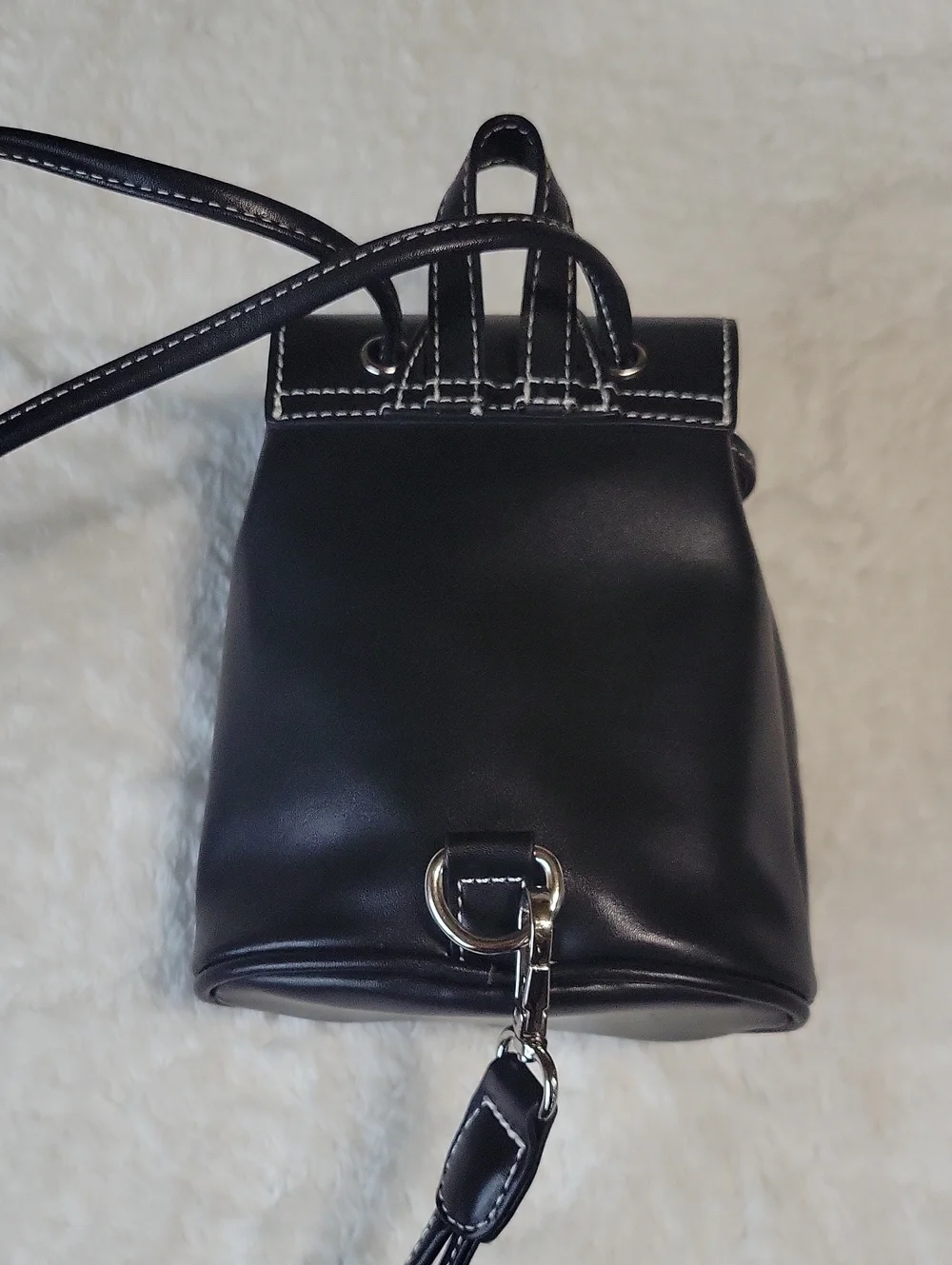 dELiA*S By Dolls Kill Mini Black Faux Leather Backpack with Butterfly Applique